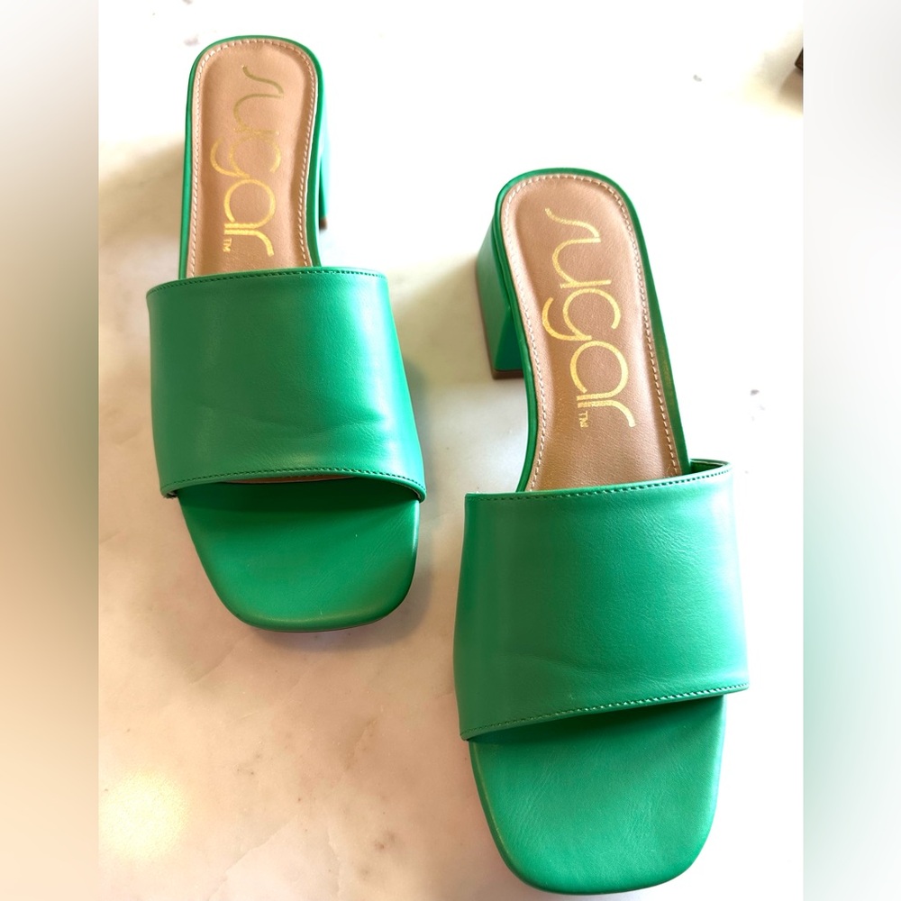 Sugar Green Slide Sandal